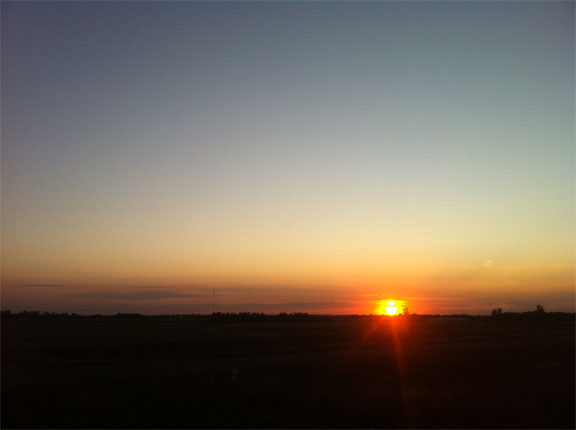 One of my few evening runs... gorgeous sunset!