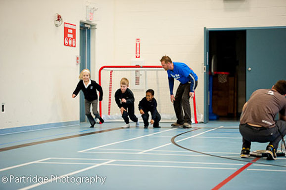 A little race we do to give students an idea as to the distance I've run.