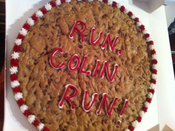 Gigantic cookie brought to be by Jory Nash for the Potluck! Thanks Jory!!
