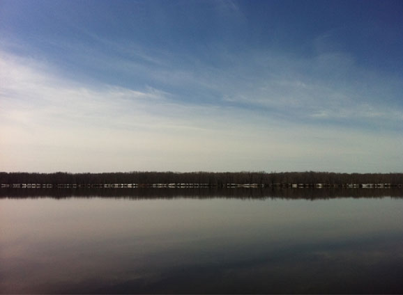 The beautiful spring-like day before the 25 cm of snow that hit yesterday!