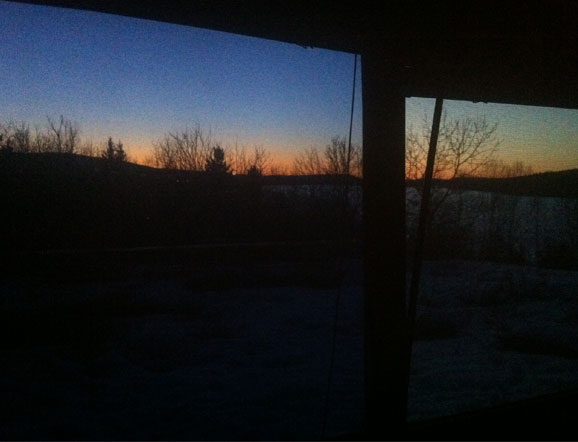 The view last night from my "bedroom" window!