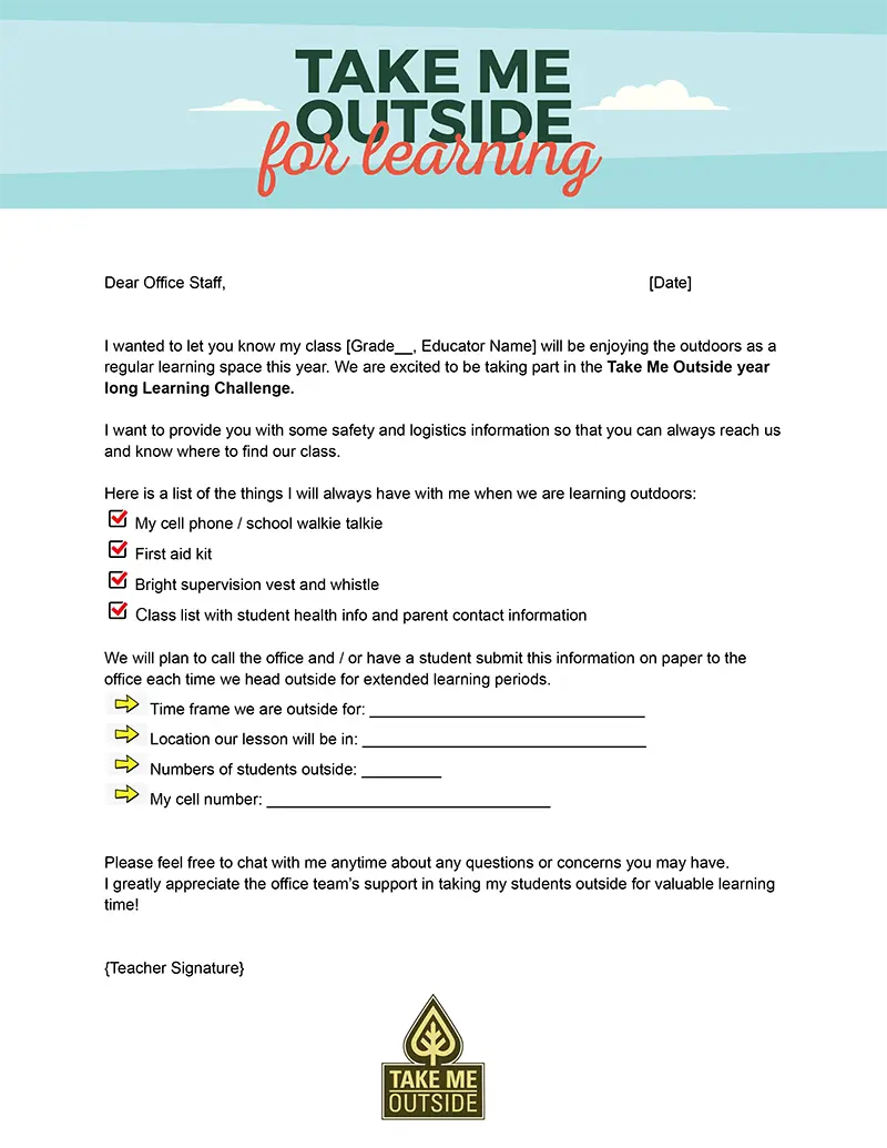 Take Me Outside Office Letter 2024